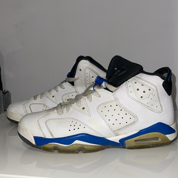 Air Jordan 6 (VI) OG Sport Blue / September Blue US5.5Y - Picture 3 of 5